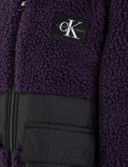 Calvin Klein - SHERPA COLOR BLOCK JACKET - fleecejacka - purple velvet - 5