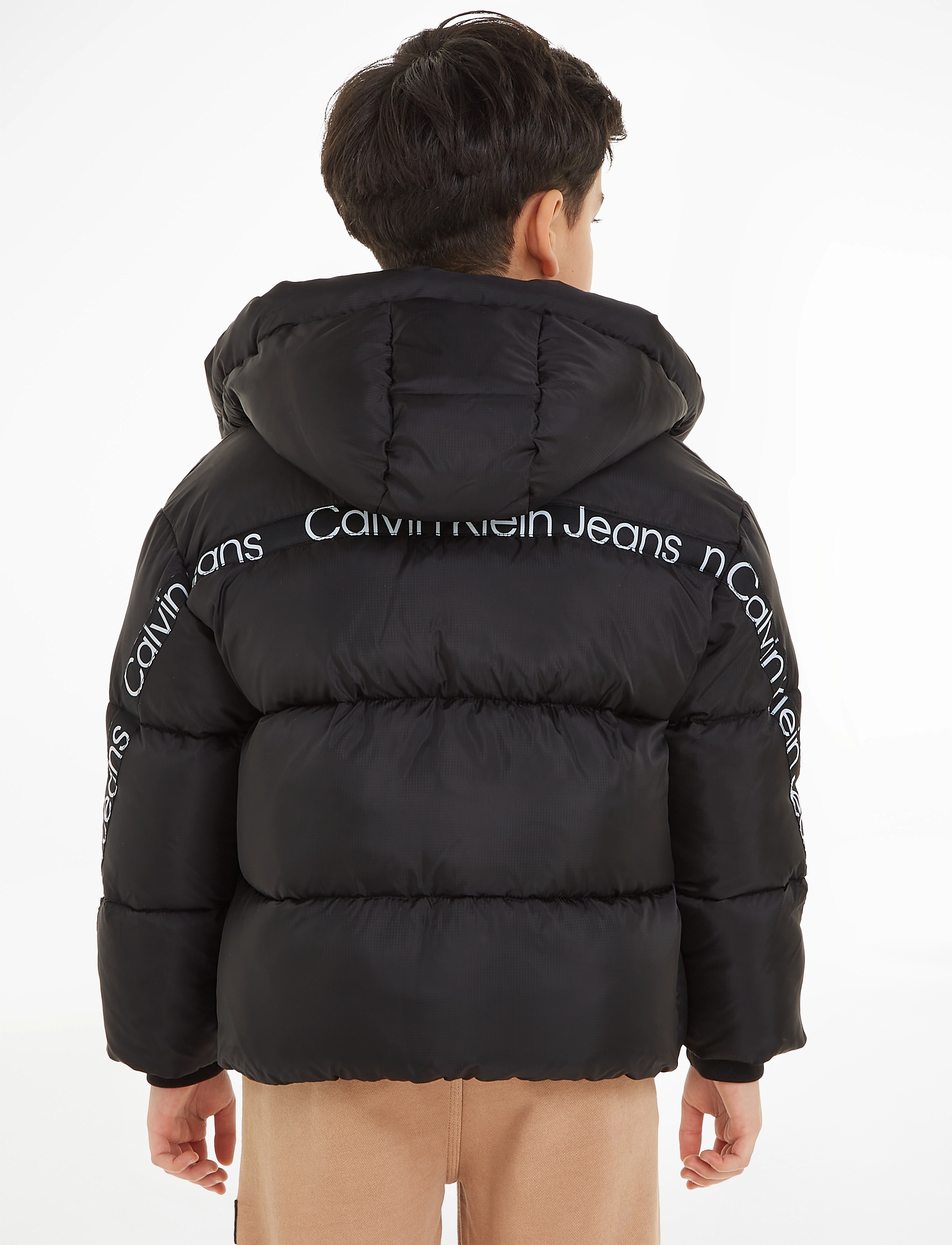 Calvin Klein - CKJ LOGO TAPE PUFFER - ck black - 3