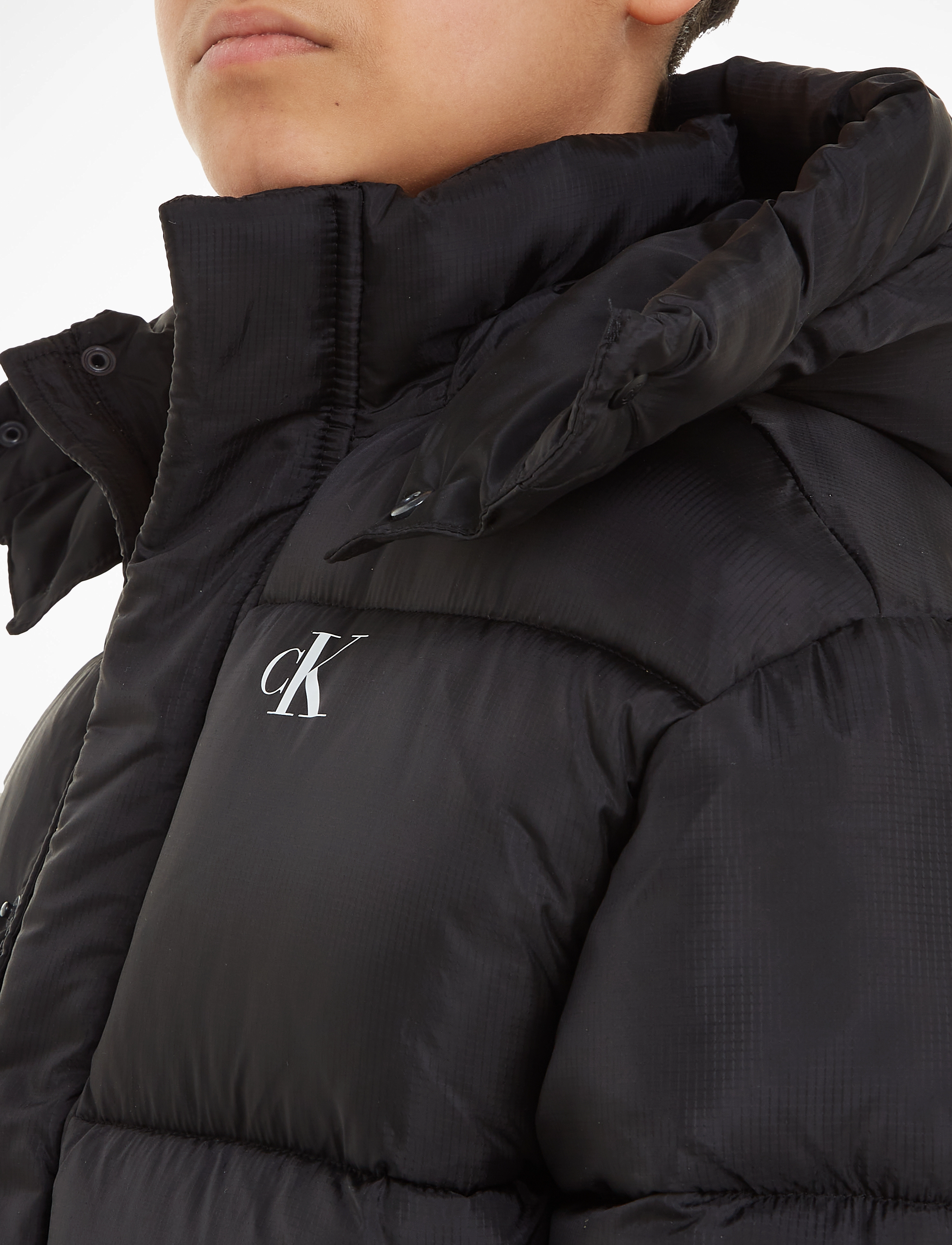 Calvin Klein - CKJ LOGO TAPE PUFFER - ck black - 4