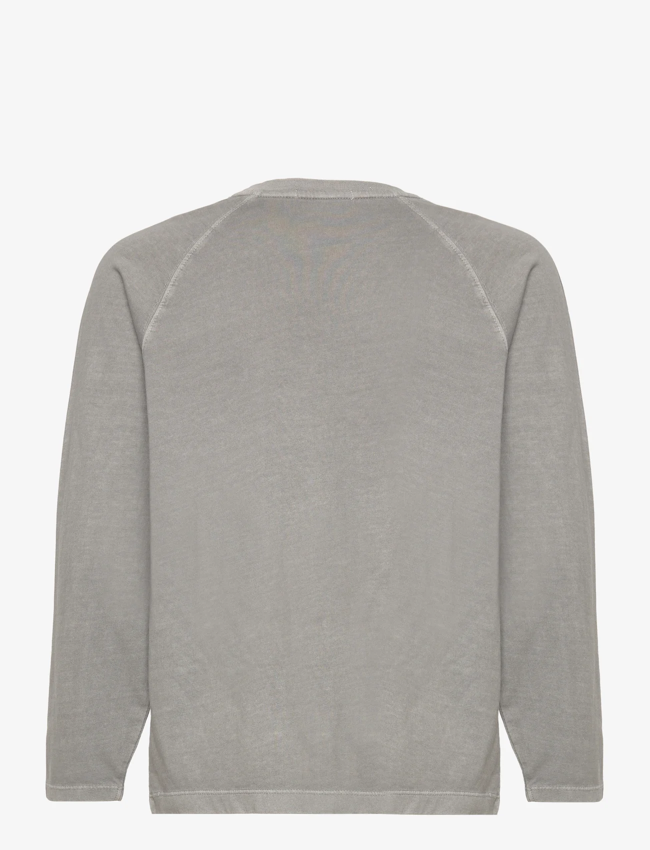 Calvin Klein - MINERAL DYE BADGE LS T-SHIRT - long-sleeved t-shirts - ck black - 1