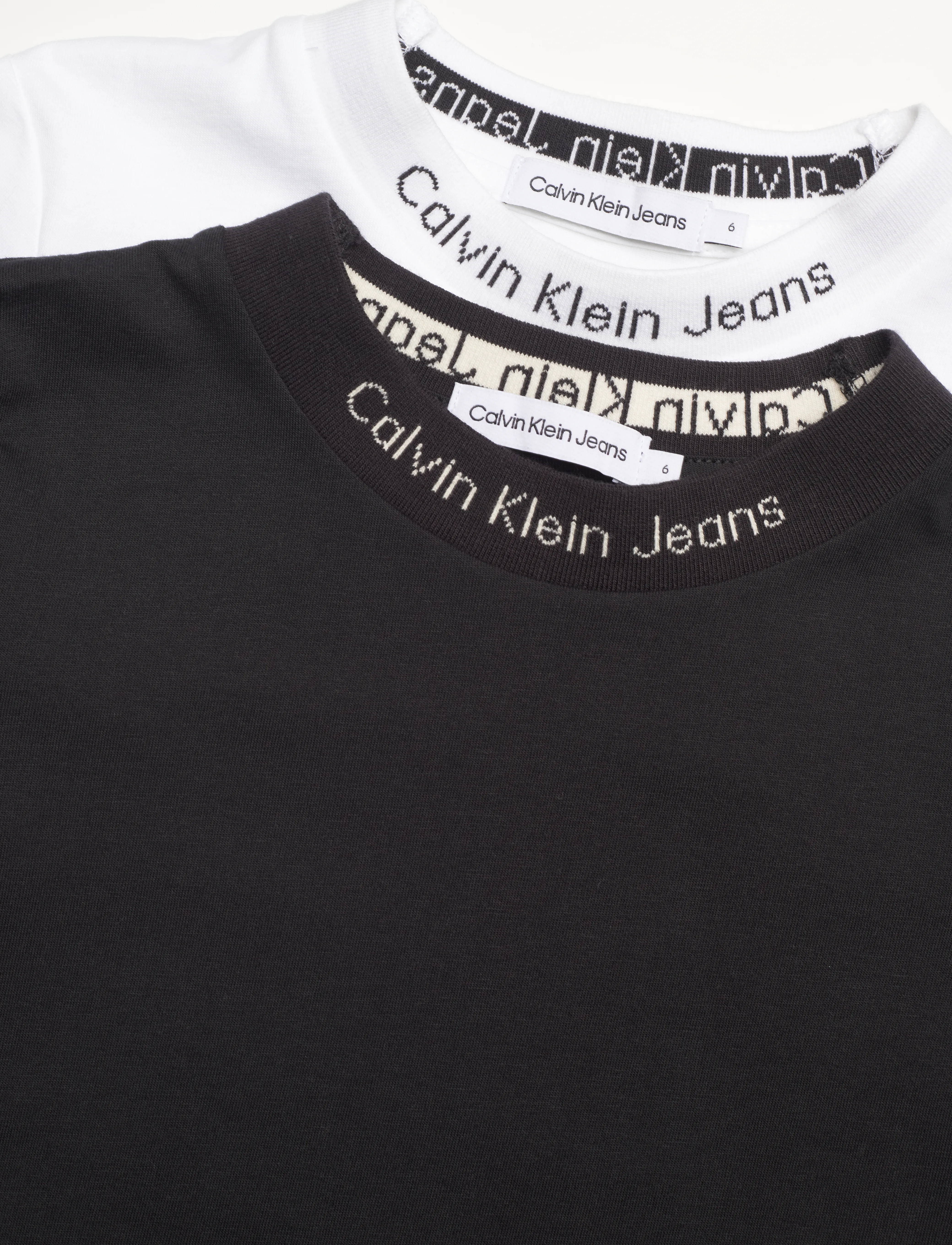 Calvin Klein - INTARSIA 2-PACK SS T-SHIRT - bright white / ck black - 1