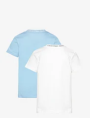 Calvin Klein - INTARSIA 2-PACK SS T-SHIRT - lühikeste varrukatega t-särgid - dusk blue / bright white - 1