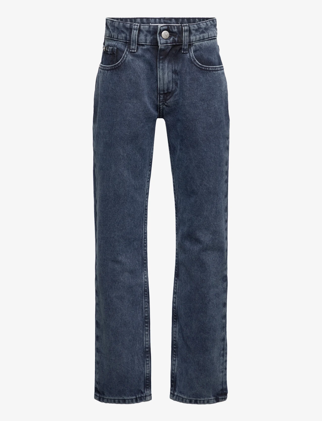 Calvin Klein - REG. STRAIGHT VISUAL BLUE BLACK - regular jeans - visual blue black - 0