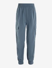 Calvin Klein - STRUCTURED NYLON TRACKPANTS - outdoor pants - goblin blue - 0