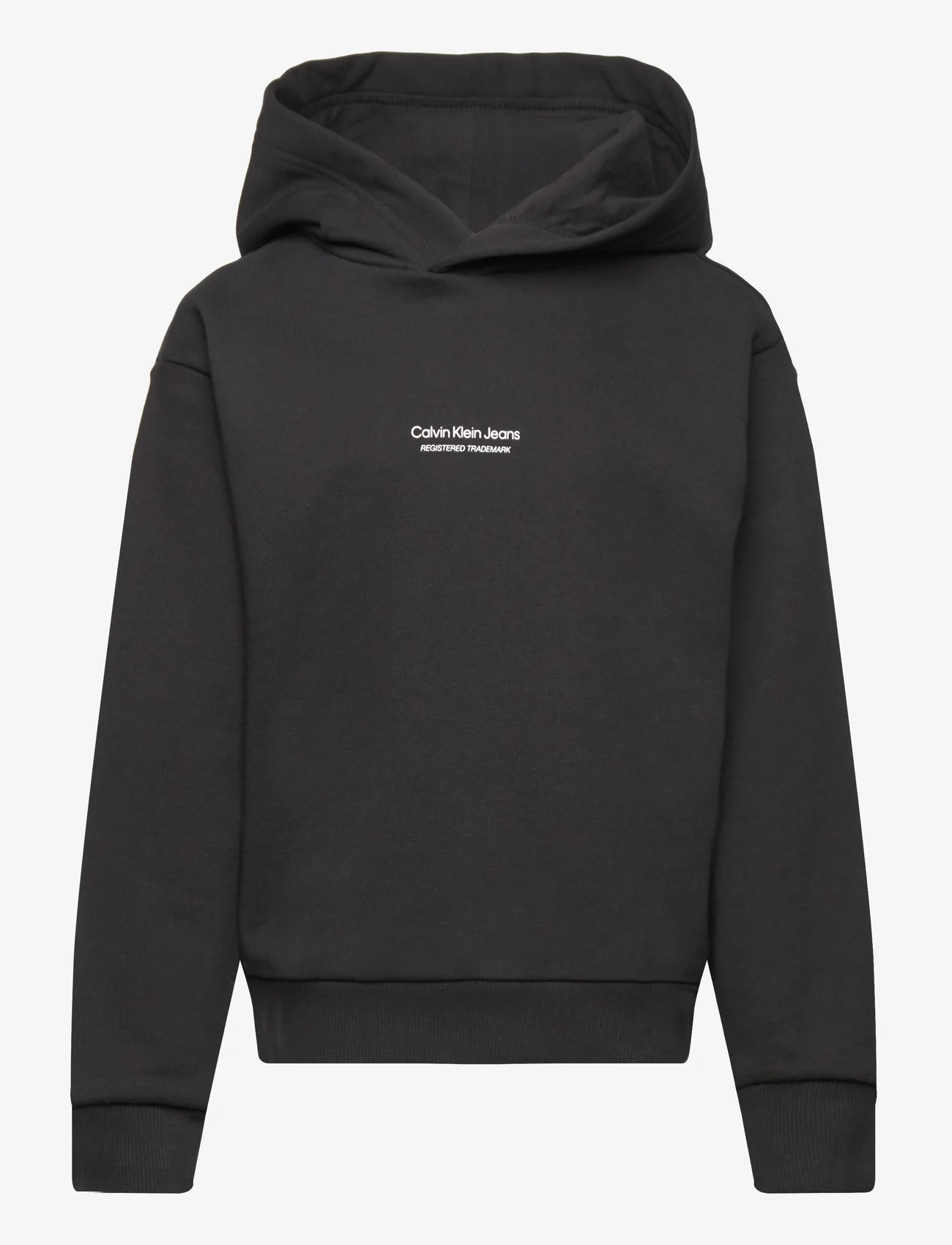 Calvin Klein - PIXEL LOGO TERRY RELAXED HOODIE - hoodies - ck black - 0