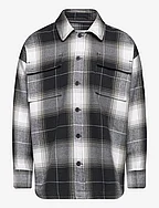 CHECKED FLANNEL OVERSHIRT - CK BLACK