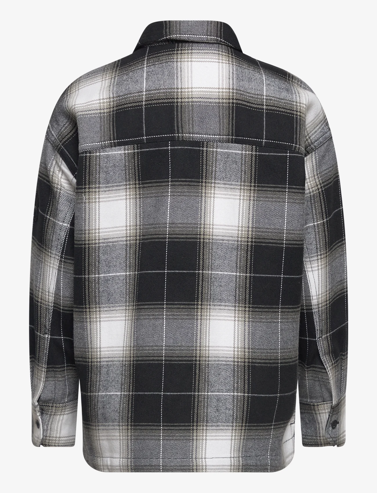 Calvin Klein - CHECKED FLANNEL OVERSHIRT - long-sleeved shirts - ck black - 1