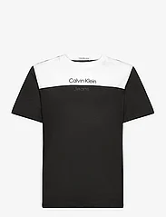 Calvin Klein - JERSEY COLOR BLOCK SS T-SHIRT - short-sleeved t-shirts - ck black - 0