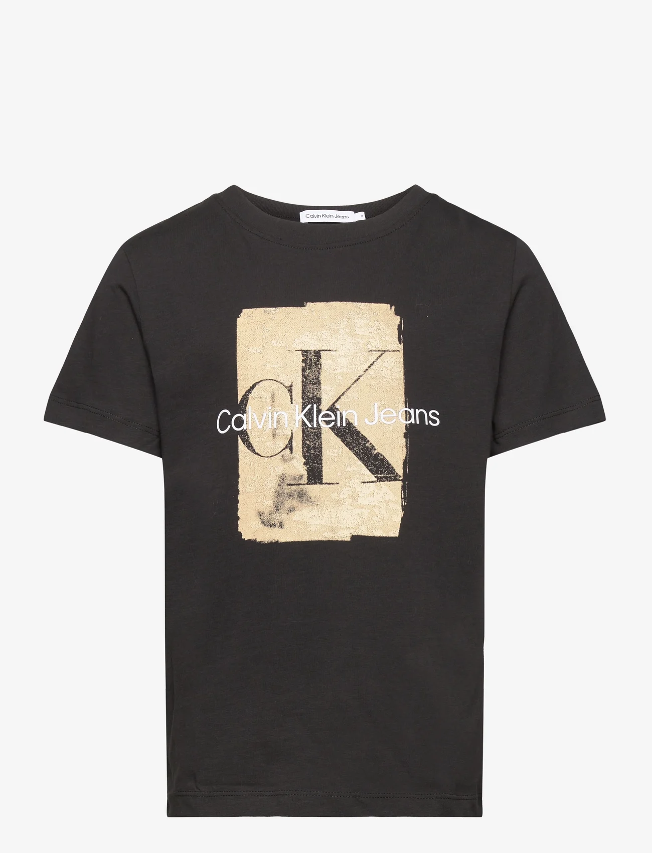 Calvin Klein - SECOND SKIN PRINT SS T-SHIRT - short-sleeved t-shirts - ck black - 0