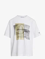 LAYERED GRAPHIC RELAXED T-SHIRT - BRIGHT WHITE