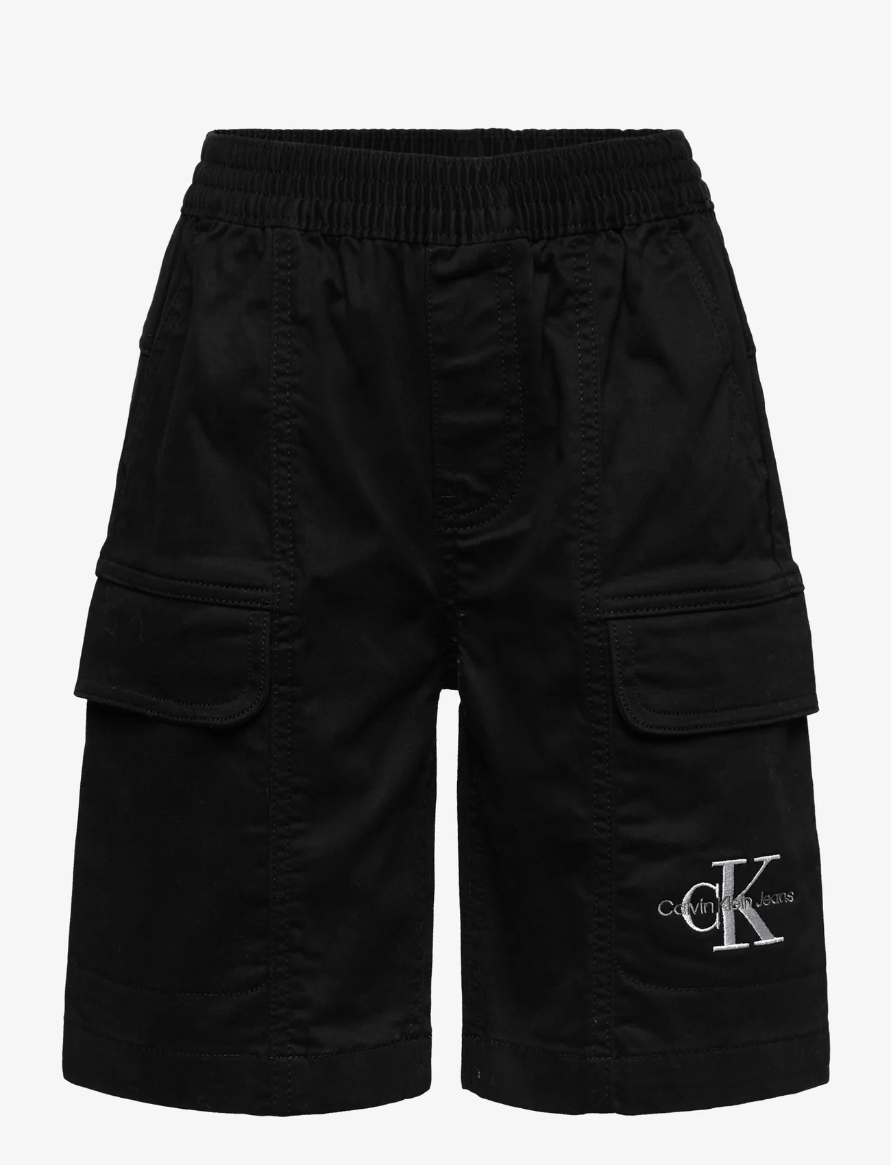 Calvin Klein - SATEEN CARGO SHORTS - sweat shorts - ck black - 0