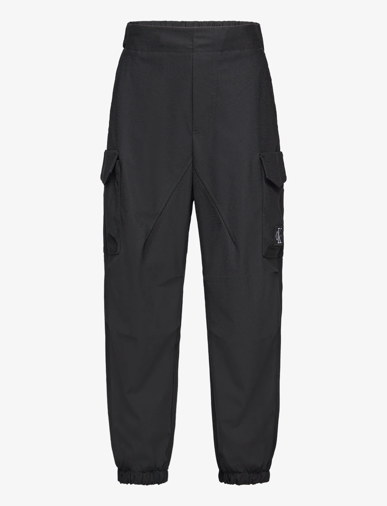 Calvin Klein - PARACHUTE DRY KNIT PANTS - trousers - ck black - 0