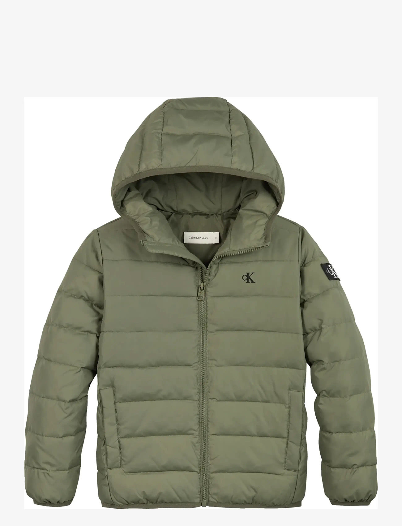 Calvin Klein - INST. LOGO LIGHT PADDED JACKET - winter jackets - dusty olive - 1