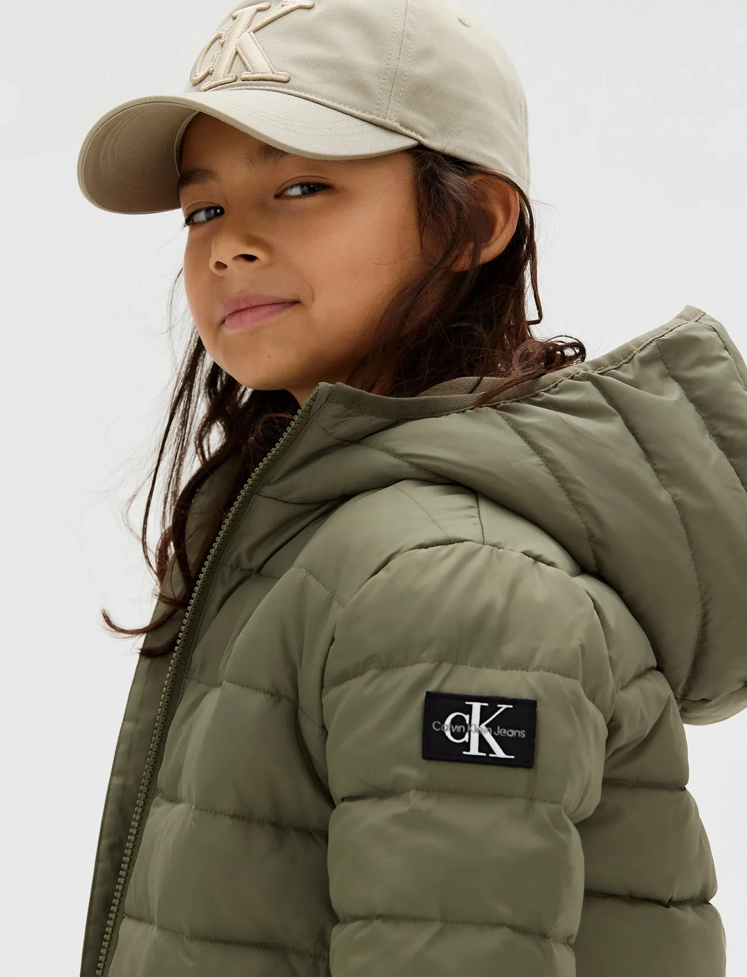 Calvin Klein - INST. LOGO LIGHT PADDED JACKET - joped - dusty olive - 3