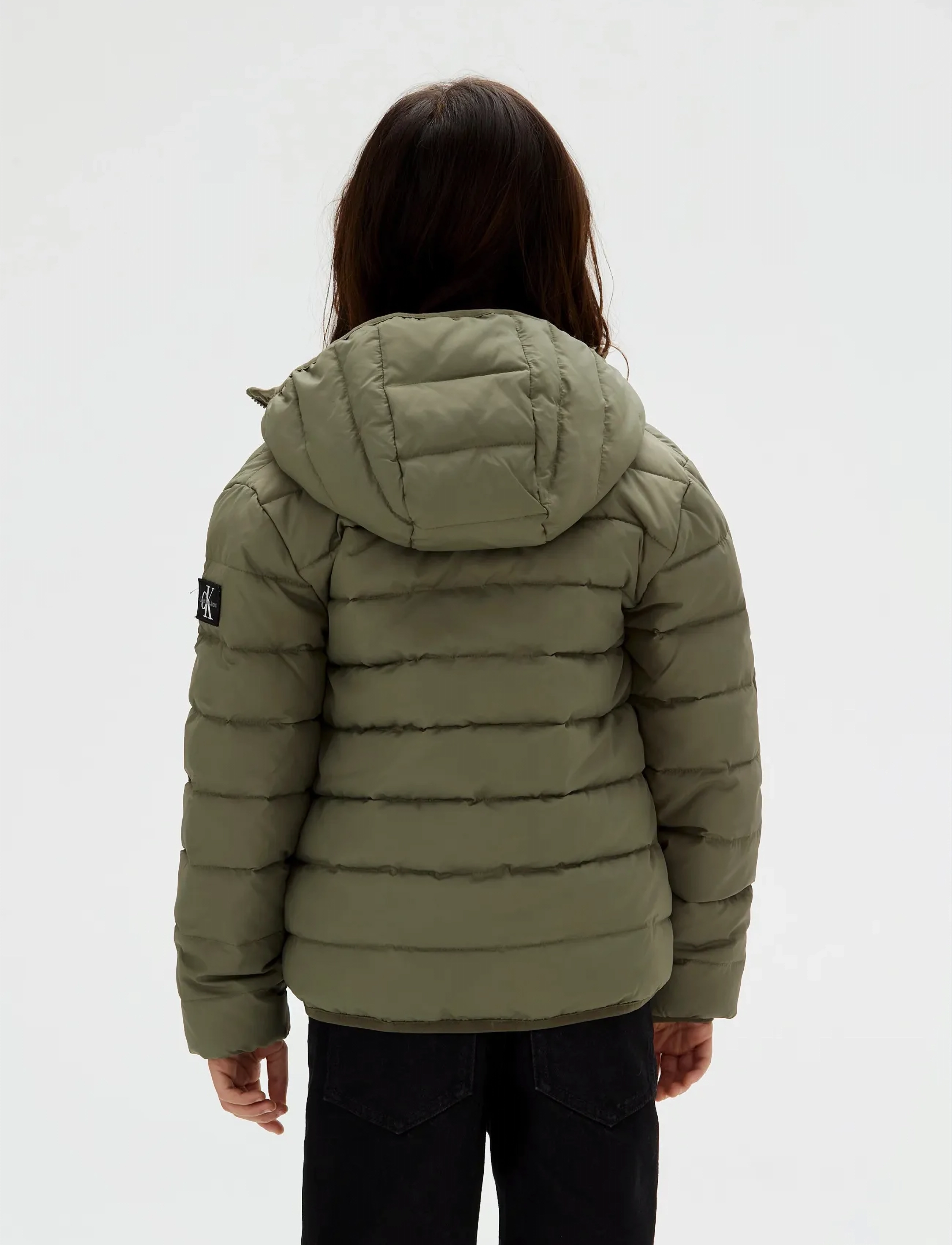 Calvin Klein - INST. LOGO LIGHT PADDED JACKET - joped - dusty olive - 4