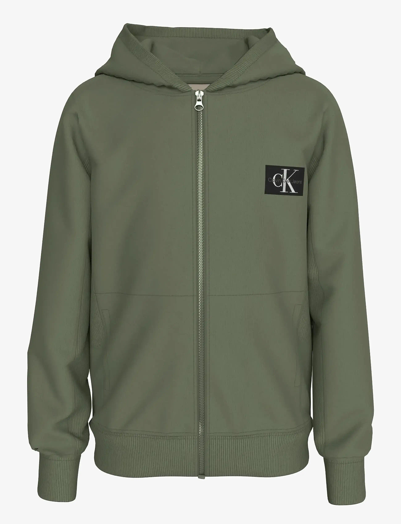 Calvin Klein - BADGE ZIP-THROUGH - thyme - 0