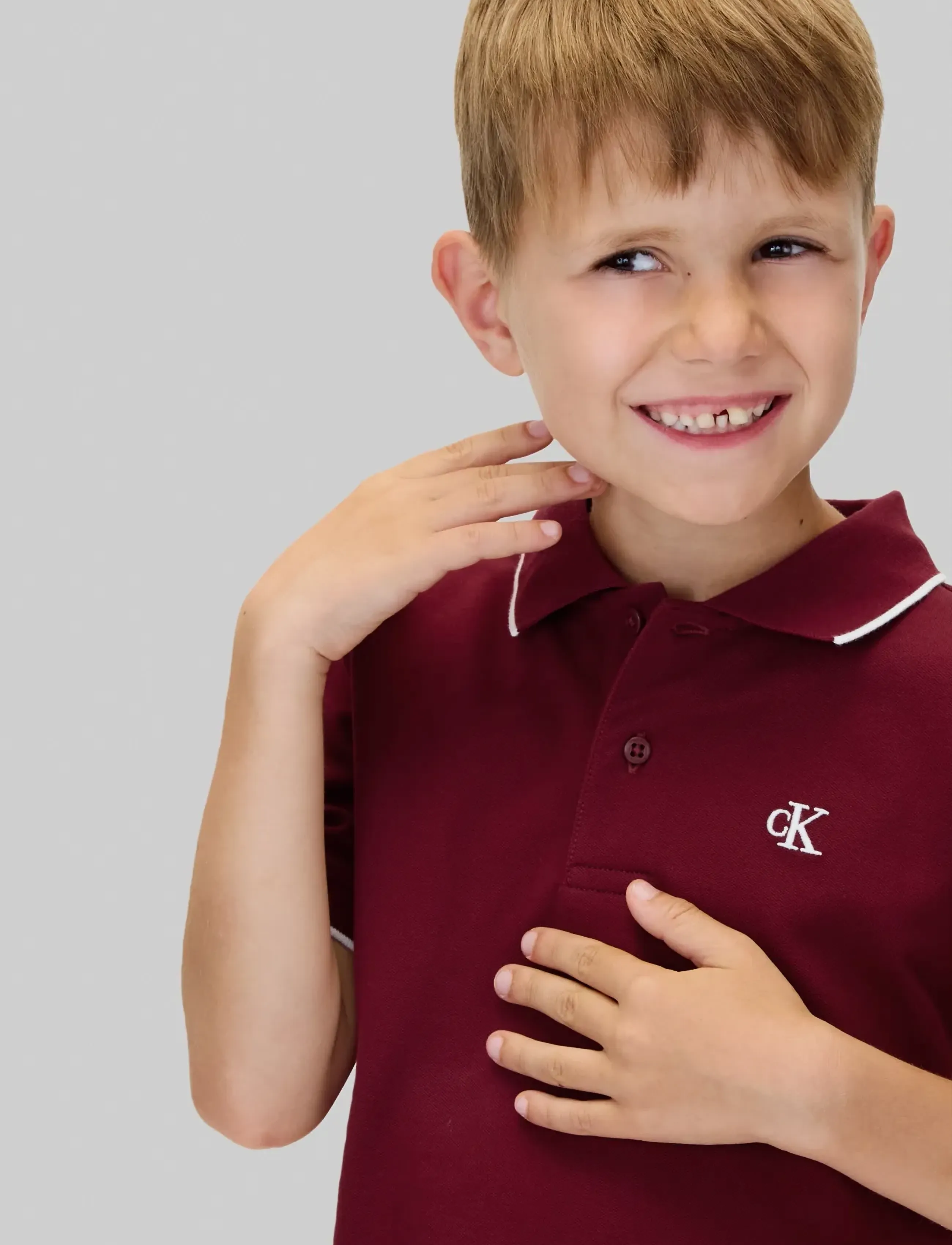 Calvin Klein - TIPPING REGULAR SS POLO - raspberry chocolate - 3