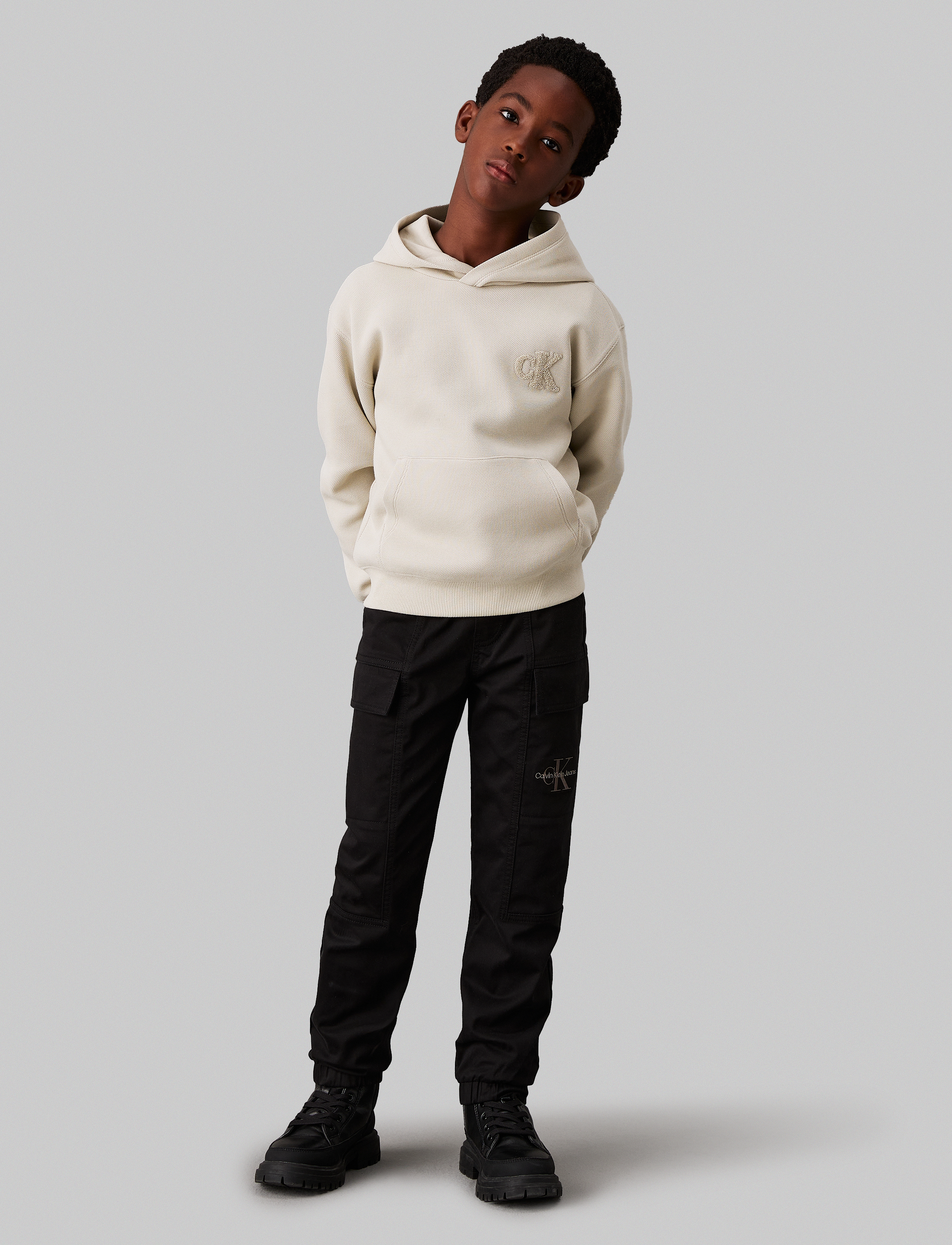 Calvin Klein - ESSENTIAL WOVEN CARGO PANTS - ck black - 4
