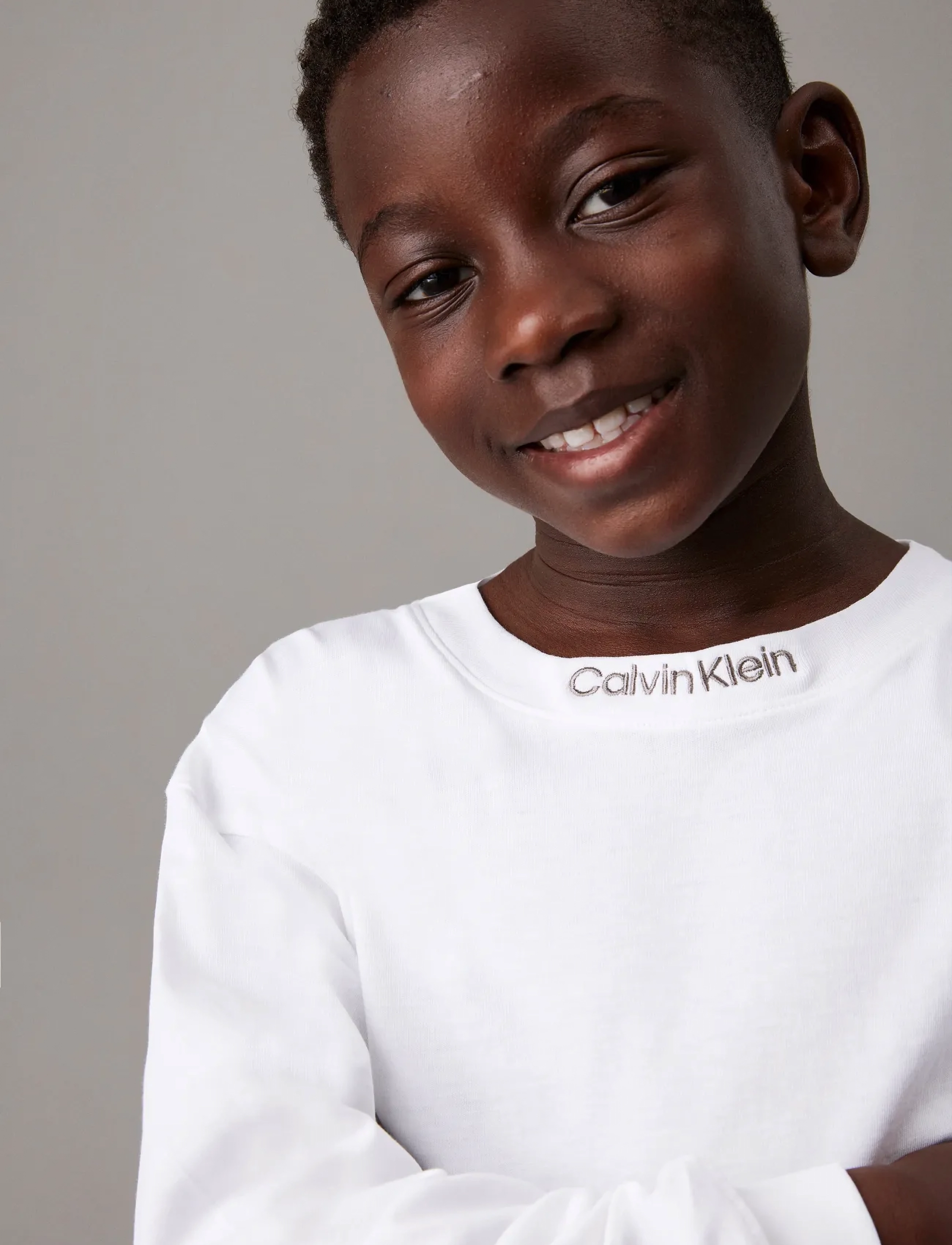 Calvin Klein - EMBRO. CK LOGO LS T-SHIRT - bright white - 4