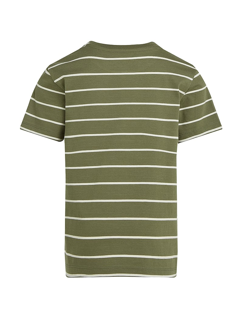 Calvin Klein - 2P STRIPED T-SHIRTS - kortærmede t-shirts - tea time / dusty olive stripes - 5
