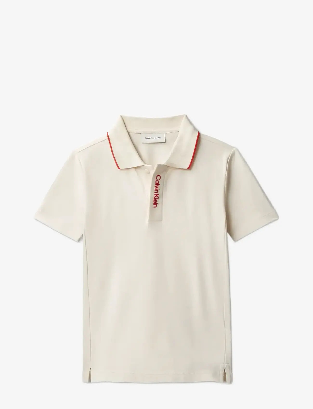 Calvin Klein - EMBRO. CK LOGO PIQUE POLO - kurzärmelig - whitecap gray - 1