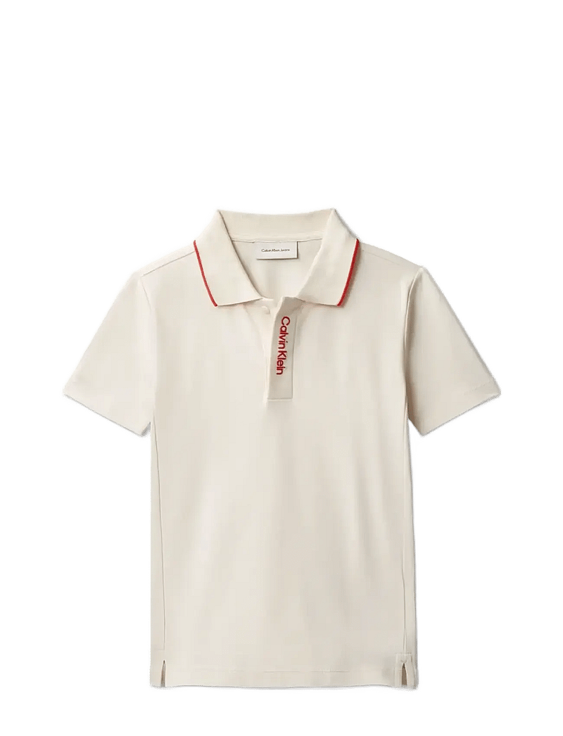 Calvin Klein - EMBRO. CK LOGO PIQUE POLO - kurzärmelig - whitecap gray - 1