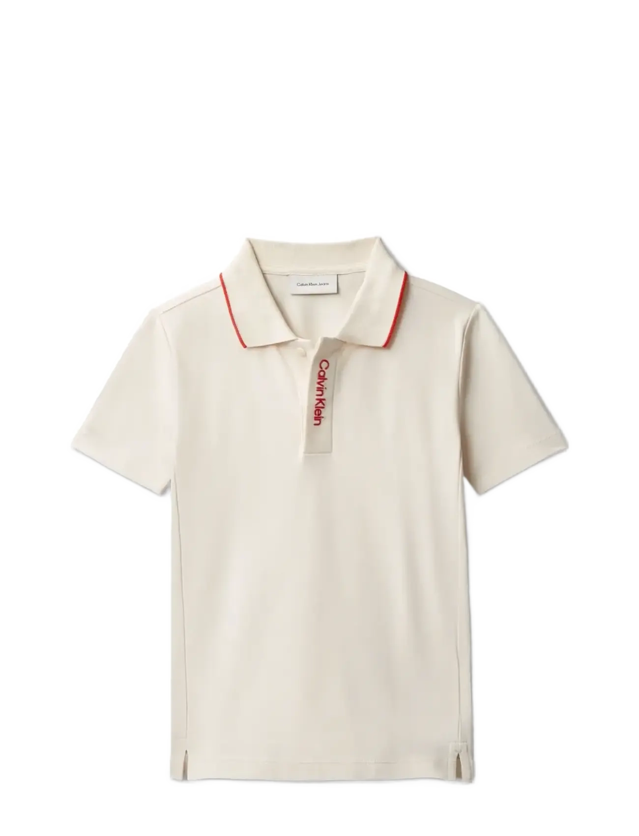 Calvin Klein - EMBRO. CK LOGO PIQUE POLO - whitecap gray - 1