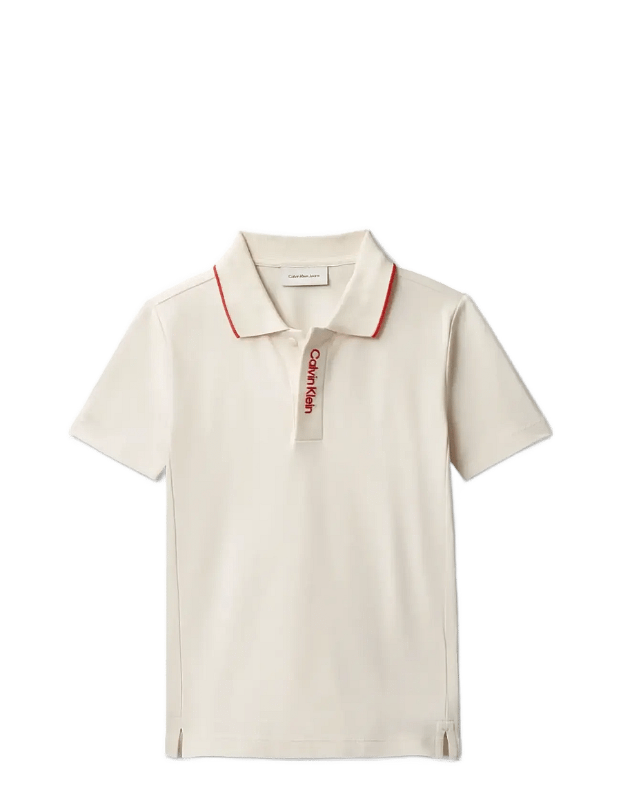 Calvin Klein - EMBRO. CK LOGO PIQUE POLO - whitecap gray - 1