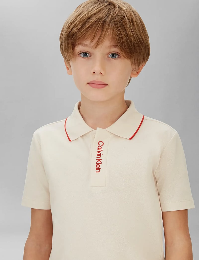 Calvin Klein - EMBRO. CK LOGO PIQUE POLO - kurzärmelig - whitecap gray - 4