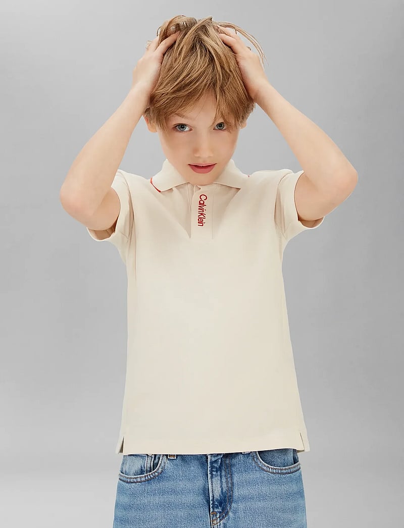 Calvin Klein - EMBRO. CK LOGO PIQUE POLO - kurzärmelig - whitecap gray - 5