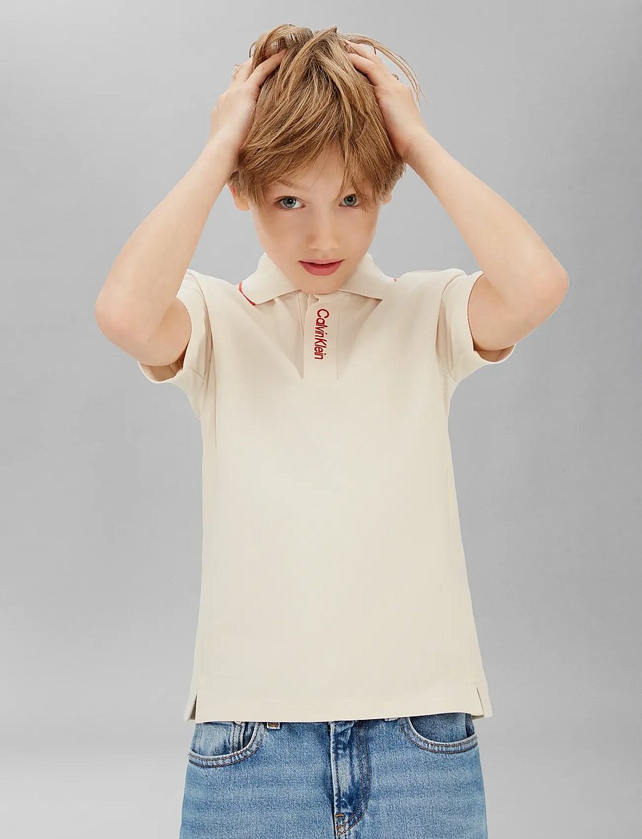 Calvin Klein - EMBRO. CK LOGO PIQUE POLO - whitecap gray - 5