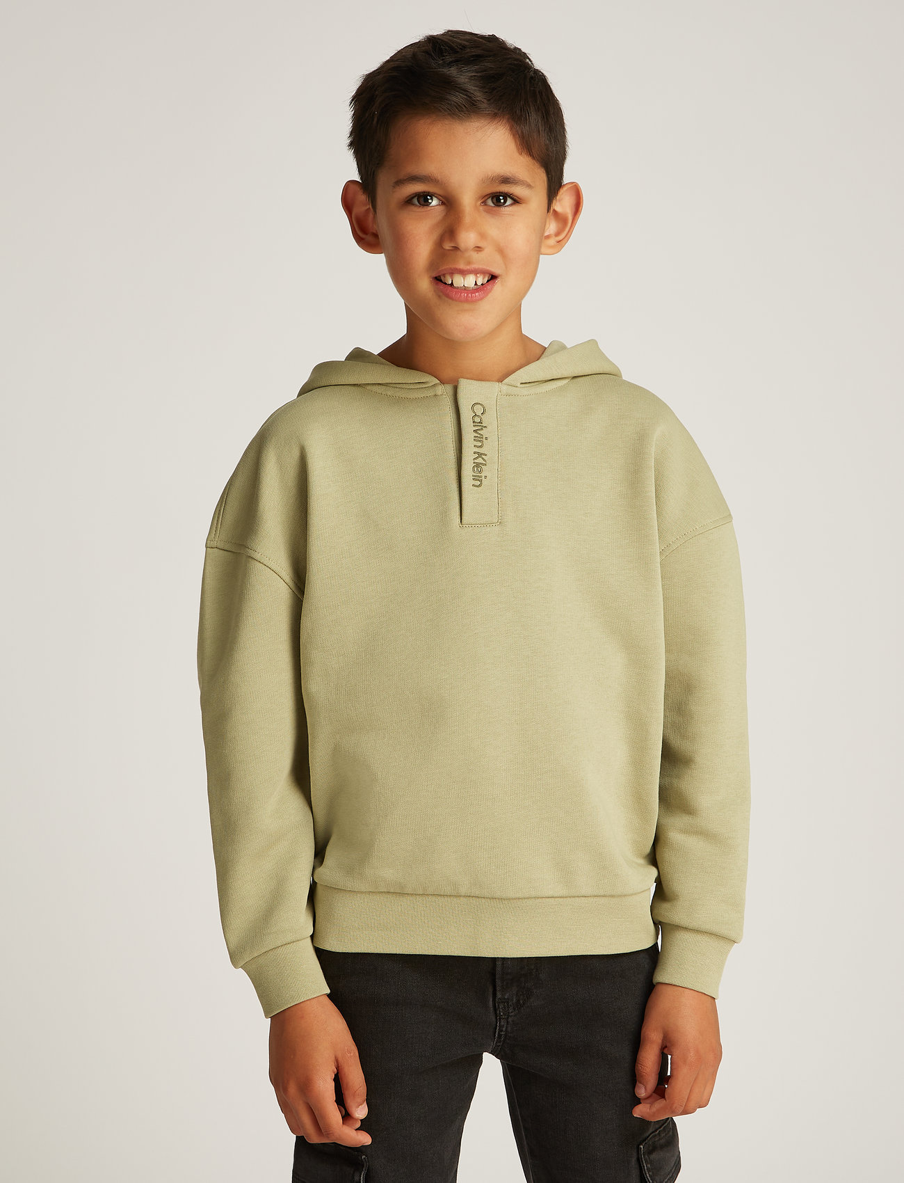 Clothing Calvin Klein Hoodie Boys Combed Cotton Hoodie Calvin