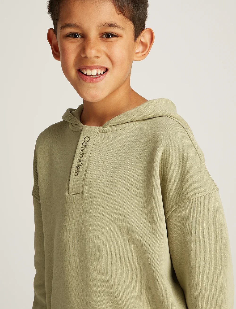 Calvin Klein - EMBRO. CK LOGO TERRY HOODIE - huvtröjor - misty vale - 3