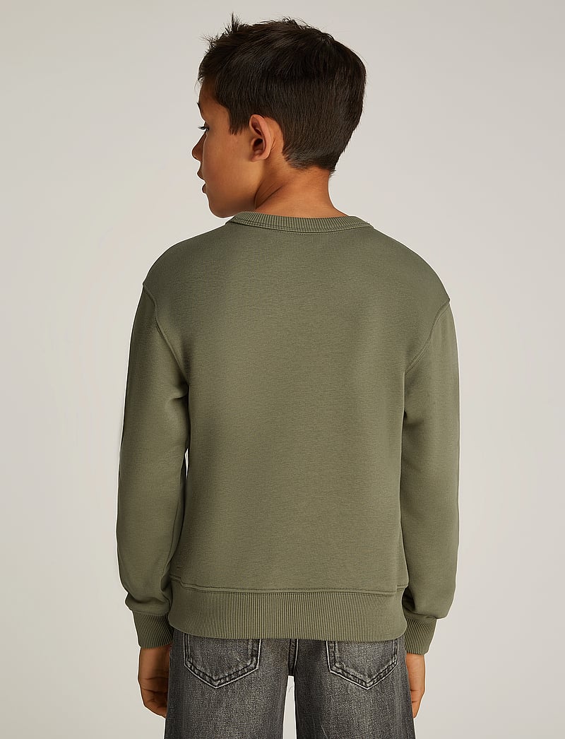 Calvin Klein - OUTLINED MONO RELAXED CN - sweatshirts - dusty olive - 2