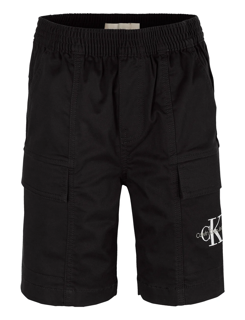 Calvin Klein - ESSENTIAL WOVEN SHORTS - cargo shorts - ck black - 0