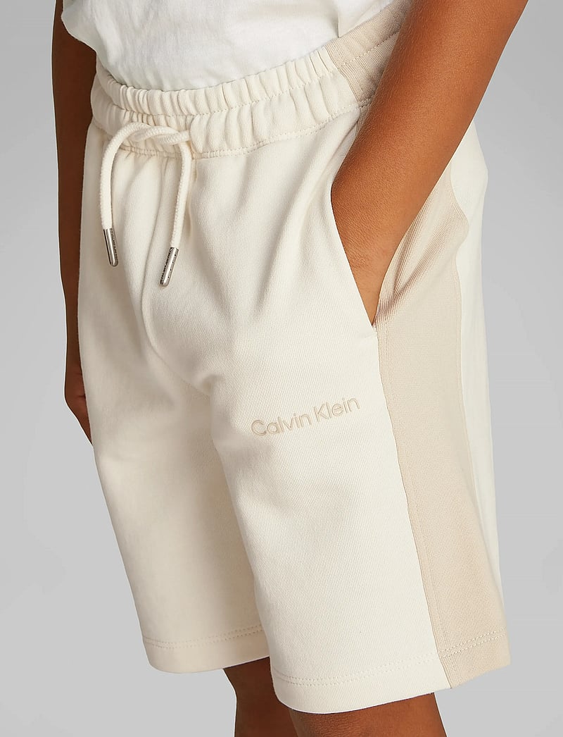 Calvin Klein - COLOR BLOCK RELAXED SHORTS - sweatshorts - oyster gray - 4