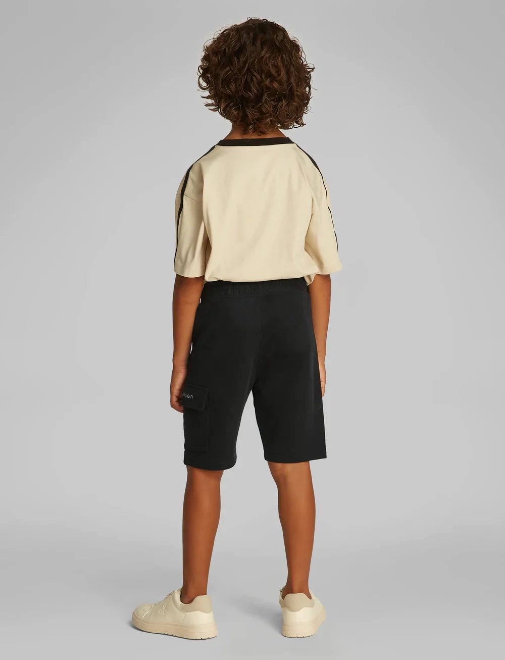 Calvin Klein - PEACHED TERRY CARGO SHORT - shorts en molleton - ck black - 4