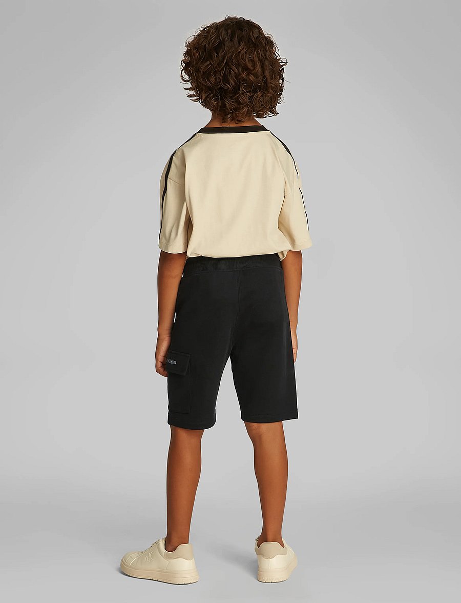 Calvin Klein - PEACHED TERRY CARGO SHORT - mjukisshorts - ck black - 4