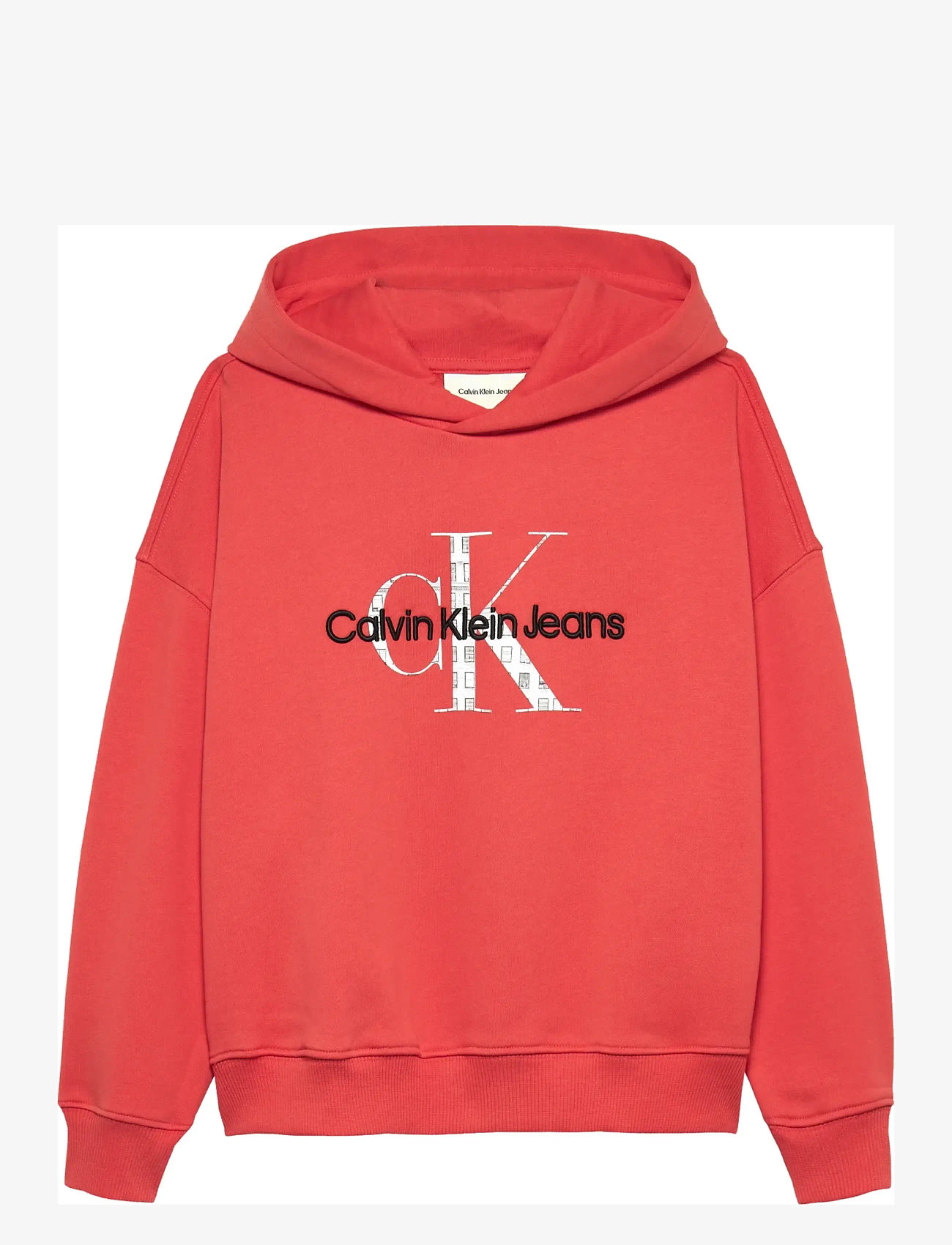 Calvin Klein - EMBRO LOGO HOODIE - hættetrøjer - vermilion - 0