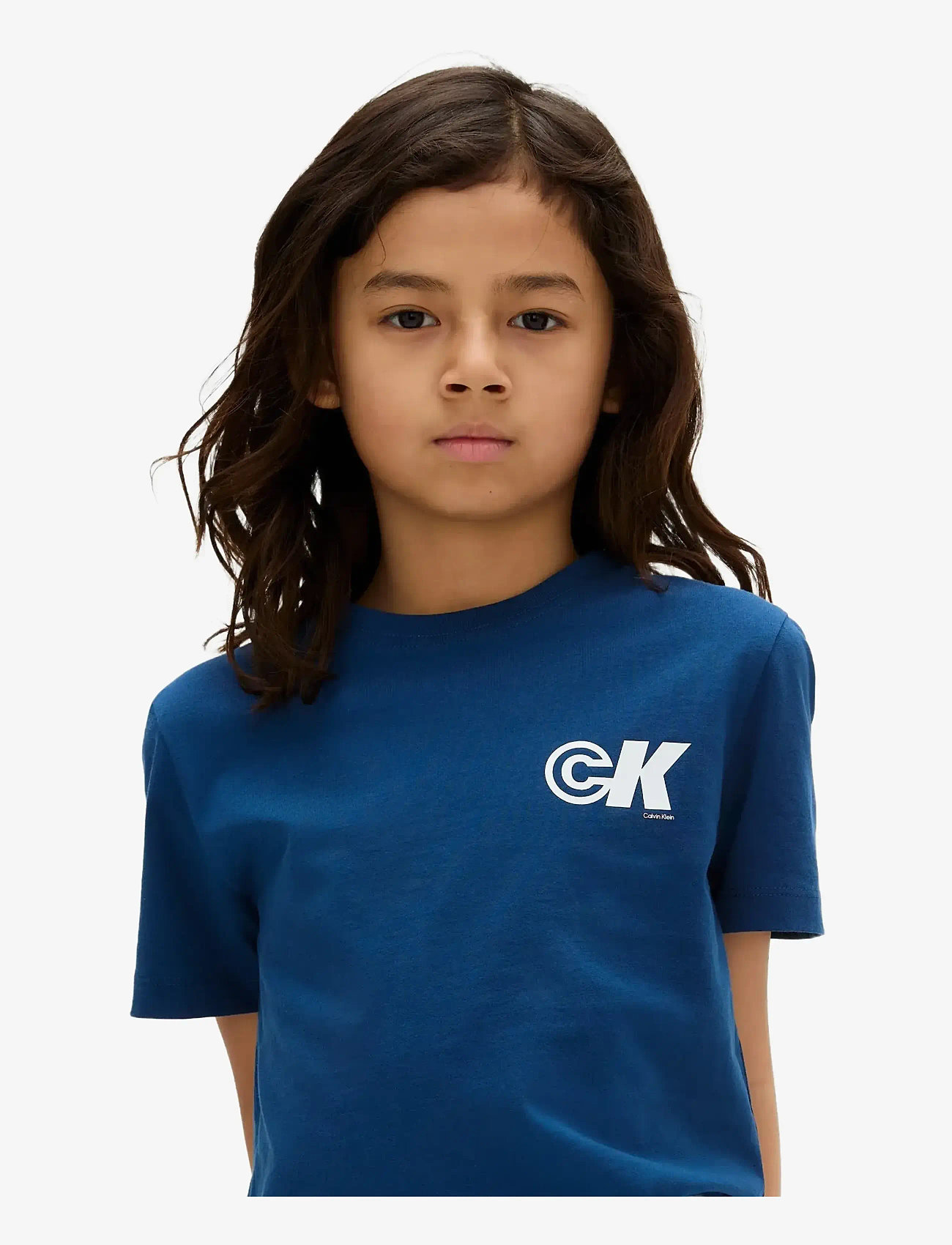Calvin Klein - SEASONAL CK REGULAR TEE - blue jean - 1