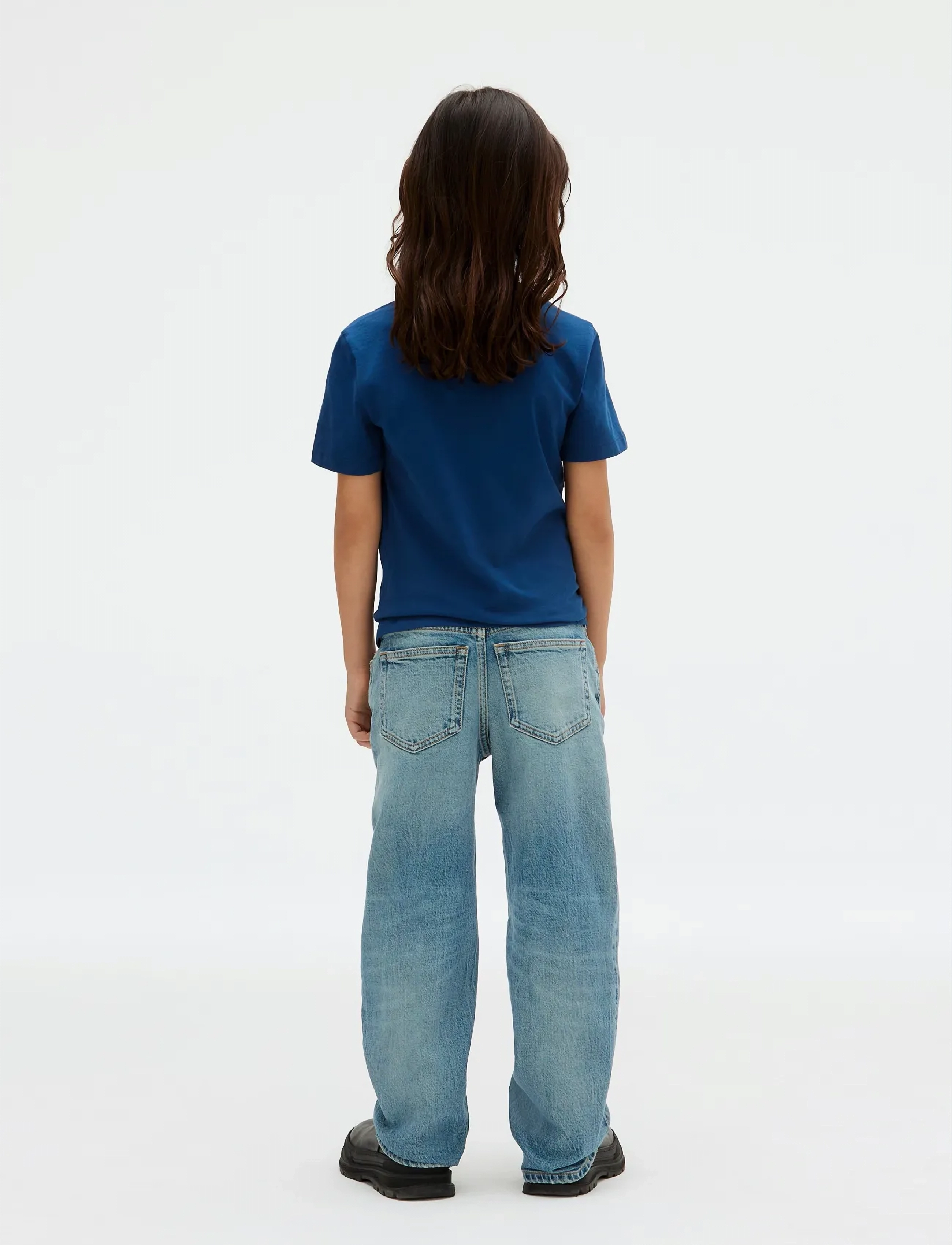 Calvin Klein - SEASONAL CK REGULAR TEE - blue jean - 4