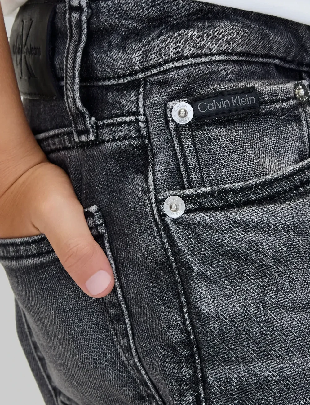 Calvin Klein - SKATER MID GREY STONE - brede jeans - mid grey stone - 4