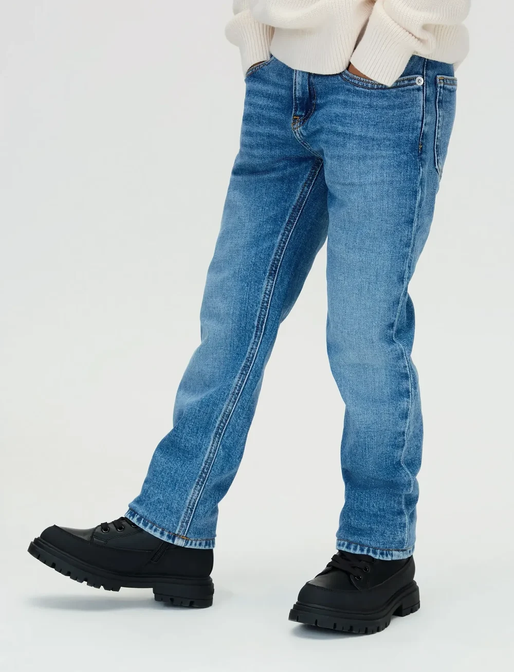 Calvin Klein - STRAIGHT STONE MID BLUE - regular jeans - stone mid blue - 0