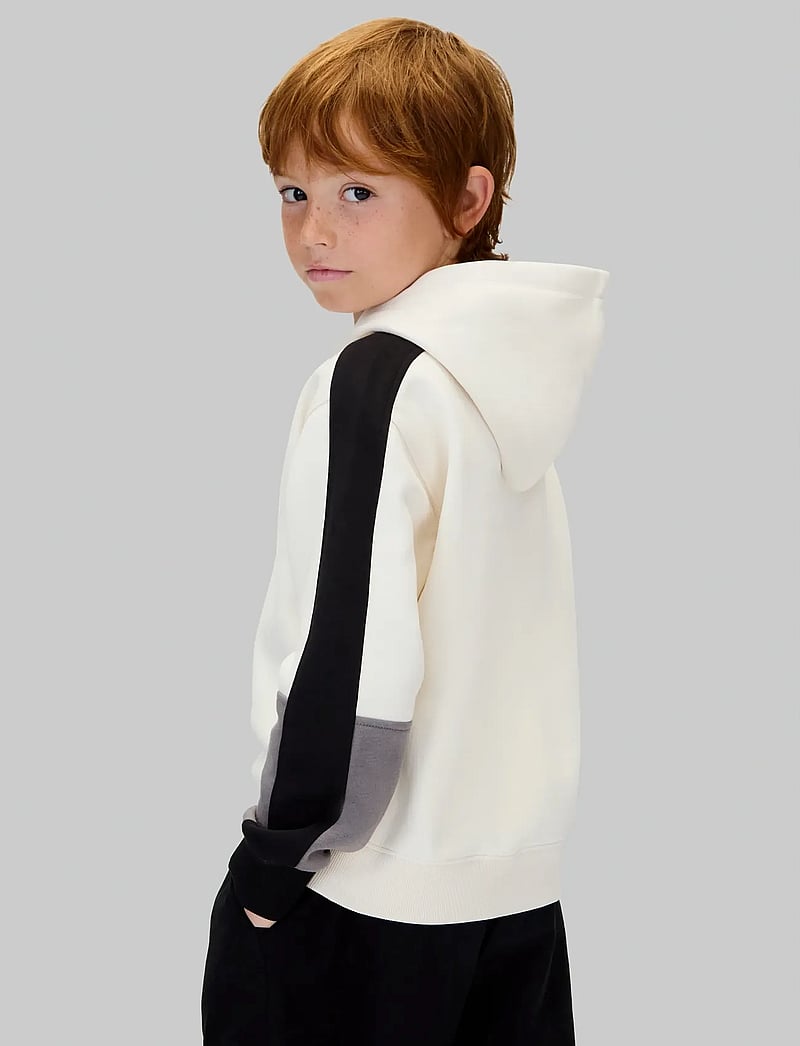 Calvin Klein - BRUSHED FLEECE CLR BLOCK HOODIE - hættetrøjer - whitecap gray - 3