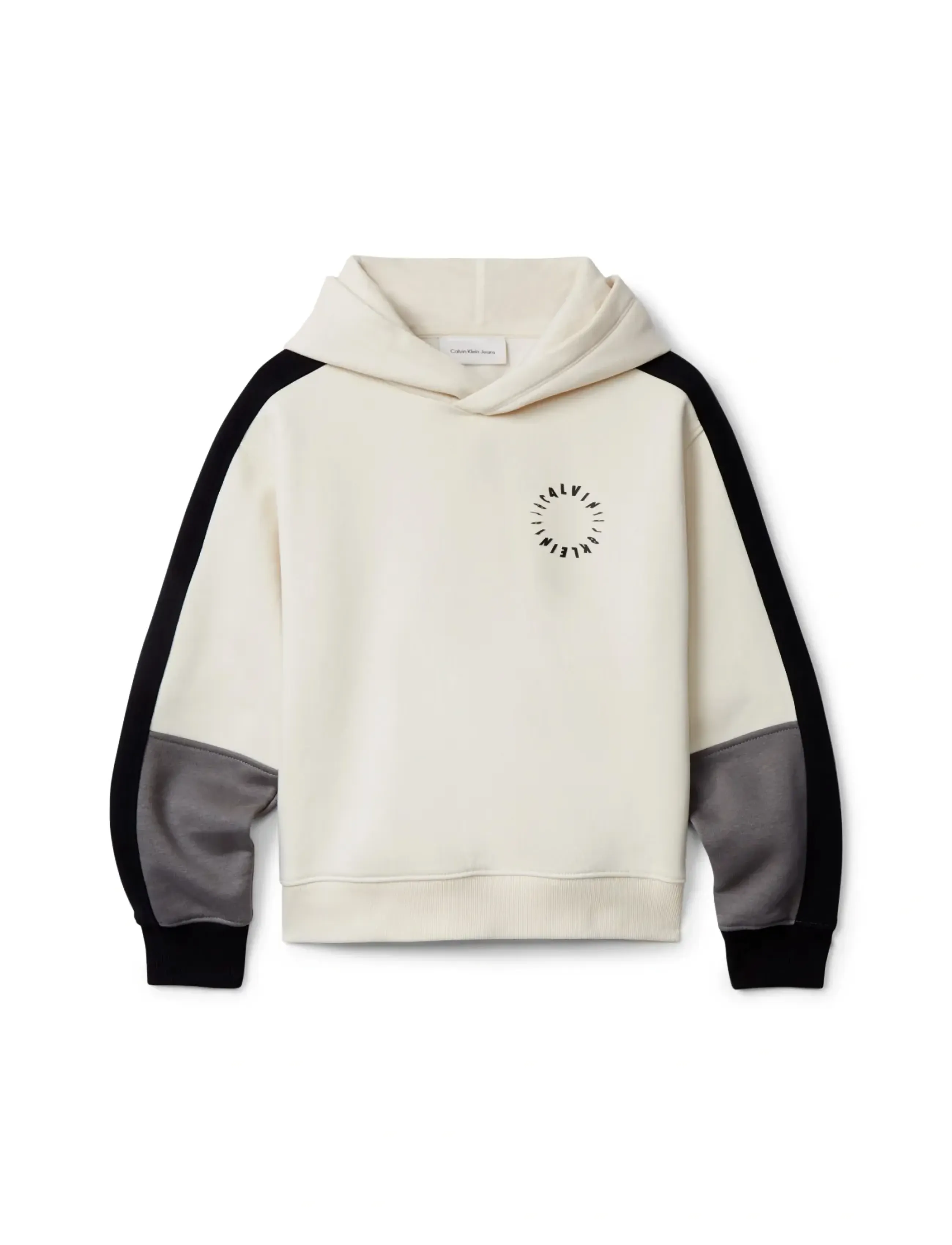 Calvin Klein - BRUSHED FLEECE CLR BLOCK HOODIE - kapuzenpullover - whitecap gray - 5