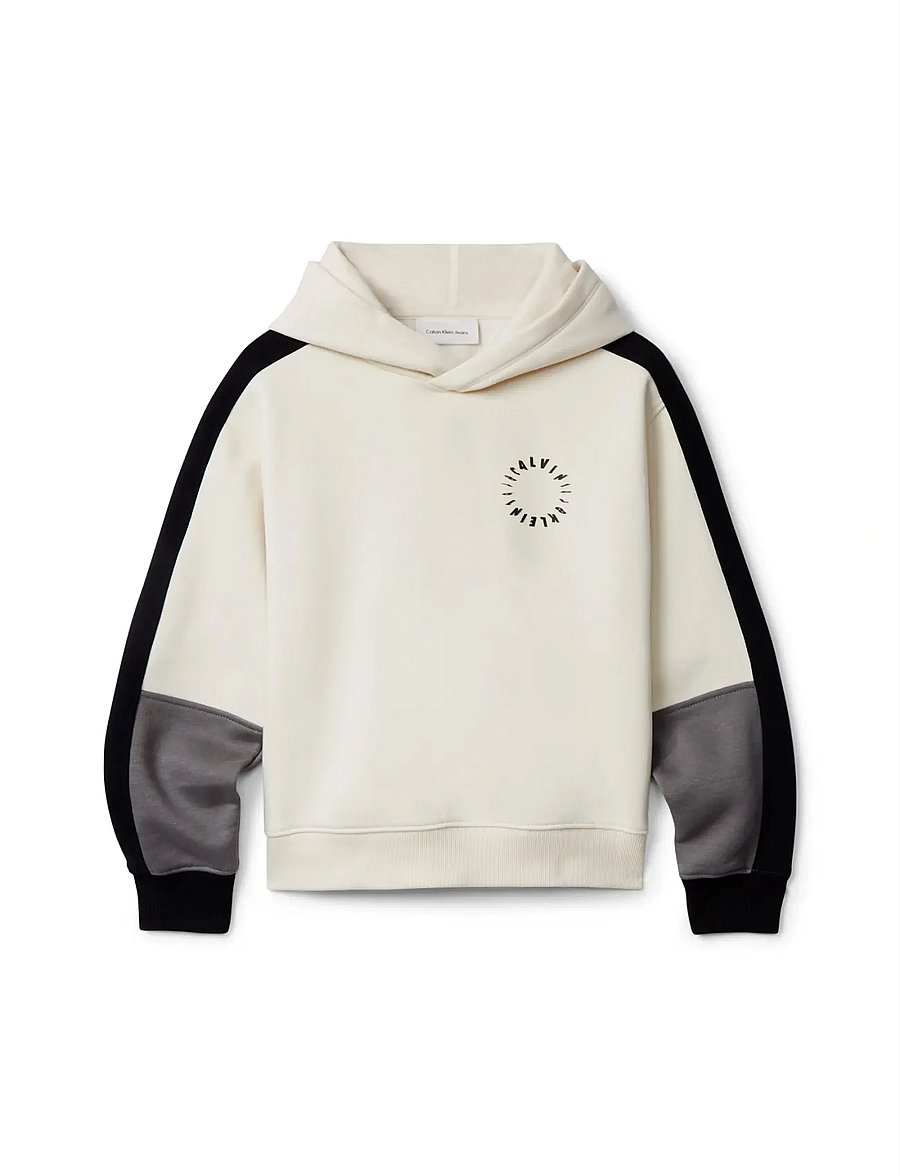 Calvin Klein - BRUSHED FLEECE CLR BLOCK HOODIE - pulls à capuche - whitecap gray - 5