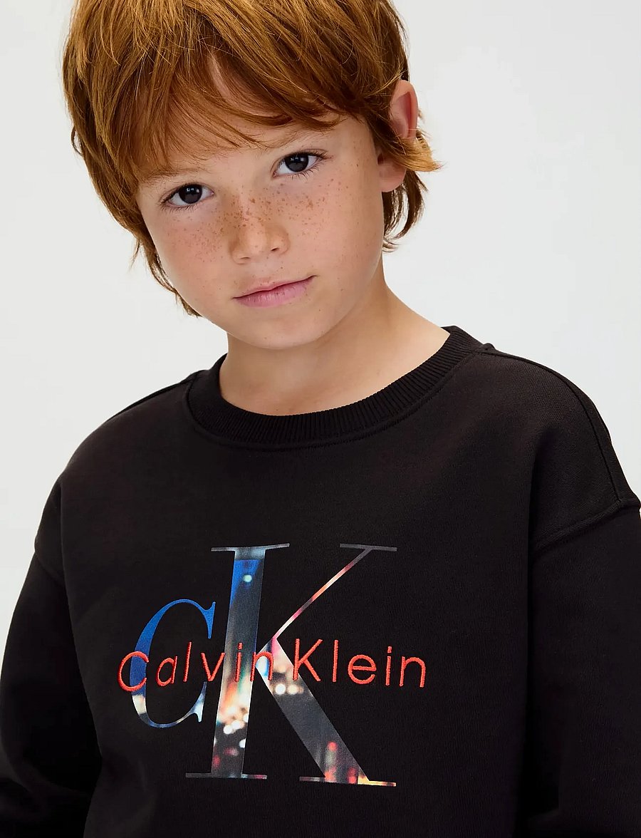 Calvin Klein - FILLED-IN PHOTO FLEECE MONO CN - sweatshirts - ck black - 5