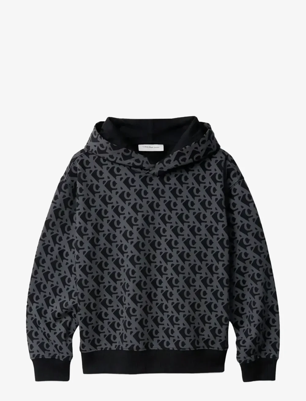 Calvin Klein - CK LOGO AOP HOODIE - kapuzenpullover - ck black - 1