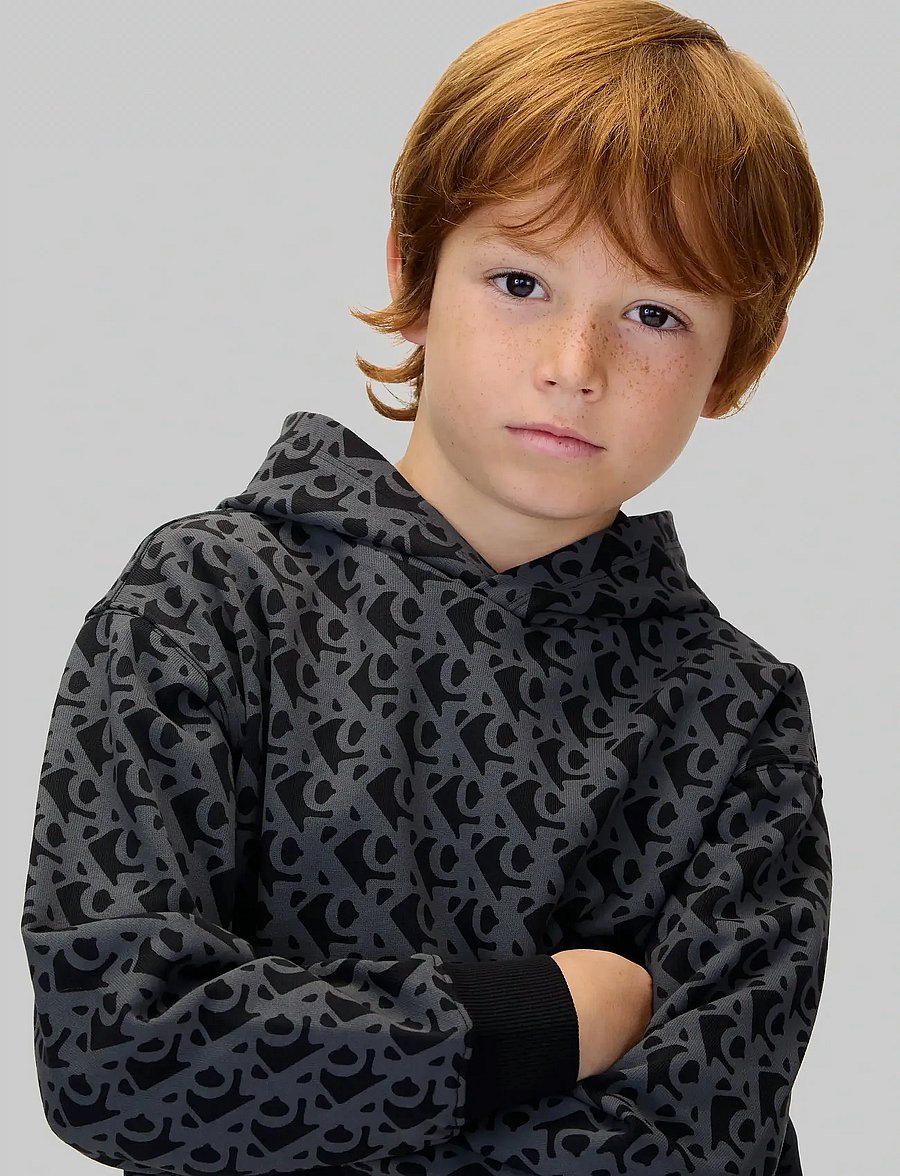 Calvin Klein - CK LOGO AOP HOODIE - hættetrøjer - ck black - 4