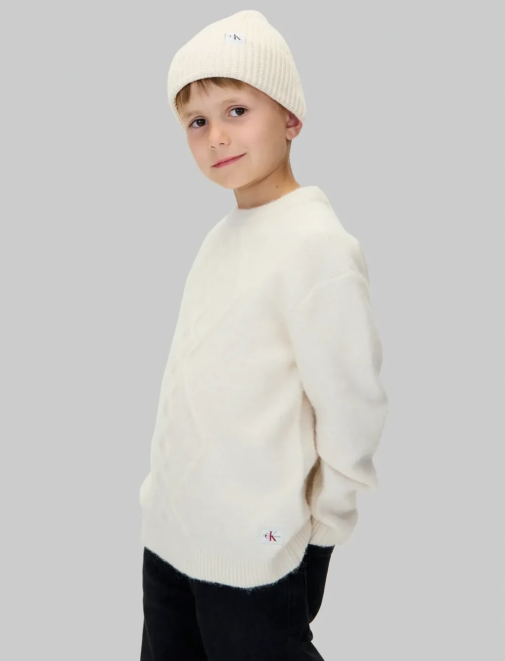 Calvin Klein - FLUFFY SWEATER - pullover - whitecap gray - 0